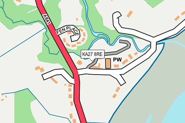 KA27 8RE map - OS OpenMap – Local (Ordnance Survey) KA27 8RE map - OS OpenMap – Local (Ordnance Survey)