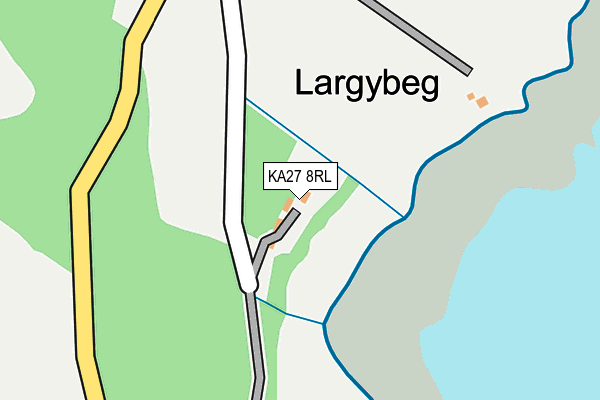 KA27 8RL map - OS OpenMap – Local (Ordnance Survey)