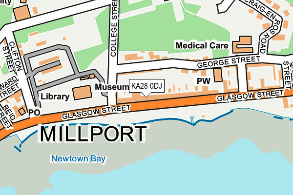 KA28 0DJ map - OS OpenMap – Local (Ordnance Survey) KA28 0DJ map - OS OpenMap – Local (Ordnance Survey)