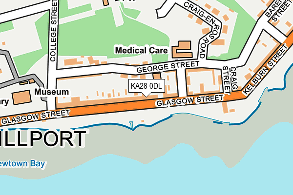 KA28 0DL map - OS OpenMap – Local (Ordnance Survey) KA28 0DL map - OS OpenMap – Local (Ordnance Survey)