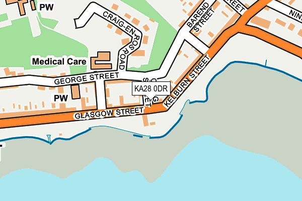 KA28 0DR map - OS OpenMap – Local (Ordnance Survey) KA28 0DR map - OS OpenMap – Local (Ordnance Survey)