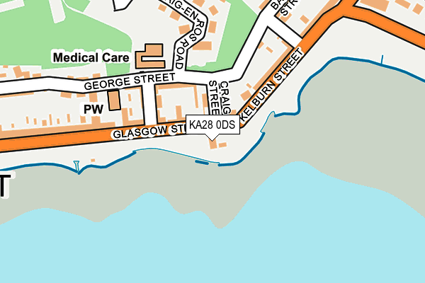 KA28 0DS map - OS OpenMap – Local (Ordnance Survey)