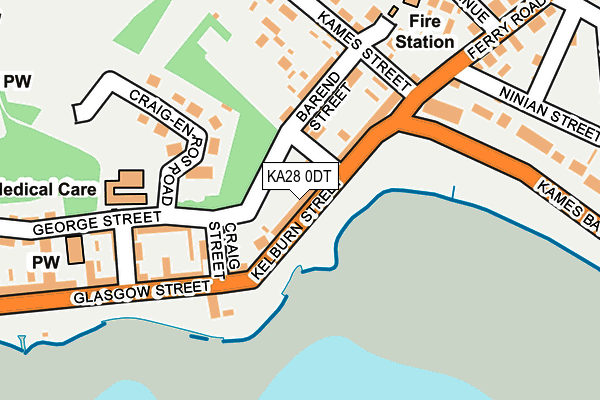 KA28 0DT map - OS OpenMap – Local (Ordnance Survey) KA28 0DT map - OS OpenMap – Local (Ordnance Survey)