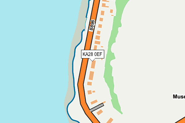 KA28 0EF map - OS OpenMap – Local (Ordnance Survey) KA28 0EF map - OS OpenMap – Local (Ordnance Survey)