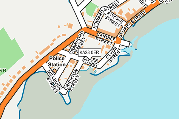 KA28 0ER map - OS OpenMap – Local (Ordnance Survey) KA28 0ER map - OS OpenMap – Local (Ordnance Survey)