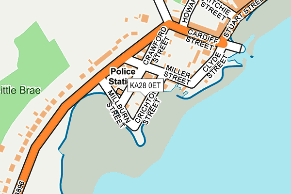 KA28 0ET map - OS OpenMap – Local (Ordnance Survey) KA28 0ET map - OS OpenMap – Local (Ordnance Survey)