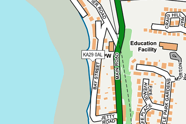 KA29 0AL map - OS OpenMap – Local (Ordnance Survey) KA29 0AL map - OS OpenMap – Local (Ordnance Survey)