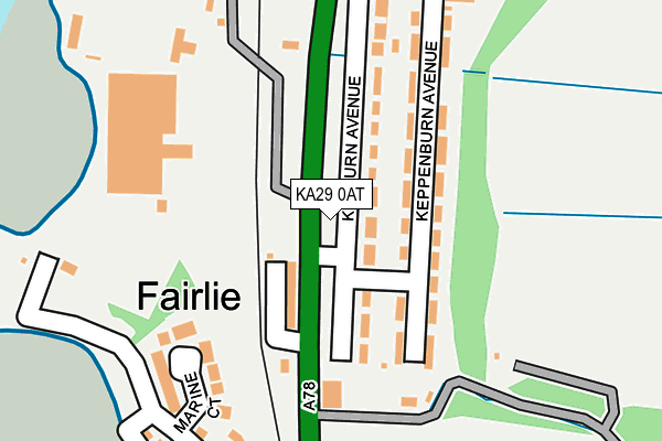 KA29 0AT map - OS OpenMap – Local (Ordnance Survey) KA29 0AT map - OS OpenMap – Local (Ordnance Survey)