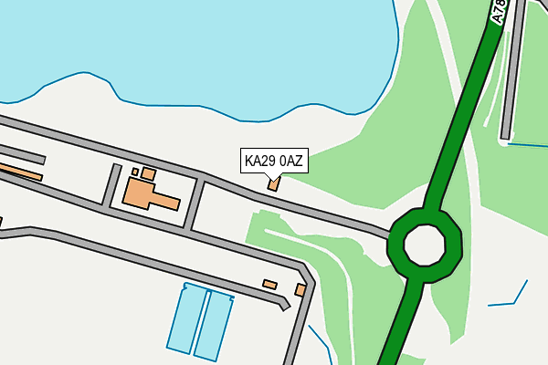 KA29 0AZ map - OS OpenMap – Local (Ordnance Survey) KA29 0AZ map - OS OpenMap – Local (Ordnance Survey)