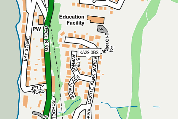 KA29 0BS map - OS OpenMap – Local (Ordnance Survey) KA29 0BS map - OS OpenMap – Local (Ordnance Survey)