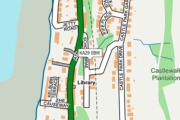 KA29 0BW map - OS OpenMap – Local (Ordnance Survey) KA29 0BW map - OS OpenMap – Local (Ordnance Survey)