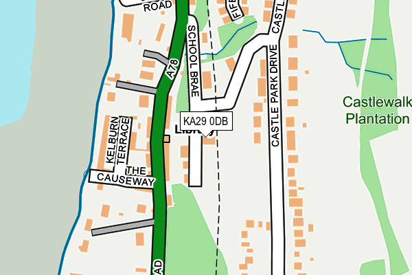 KA29 0DB map - OS OpenMap – Local (Ordnance Survey)