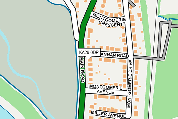 KA29 0DP map - OS OpenMap – Local (Ordnance Survey) KA29 0DP map - OS OpenMap – Local (Ordnance Survey)