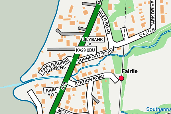 KA29 0DU map - OS OpenMap – Local (Ordnance Survey) KA29 0DU map - OS OpenMap – Local (Ordnance Survey)