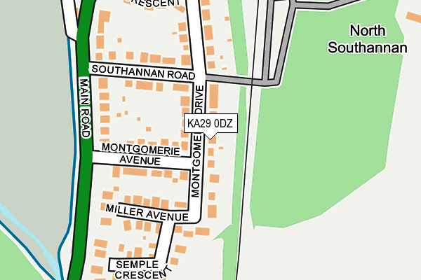 KA29 0DZ map - OS OpenMap – Local (Ordnance Survey) KA29 0DZ map - OS OpenMap – Local (Ordnance Survey)