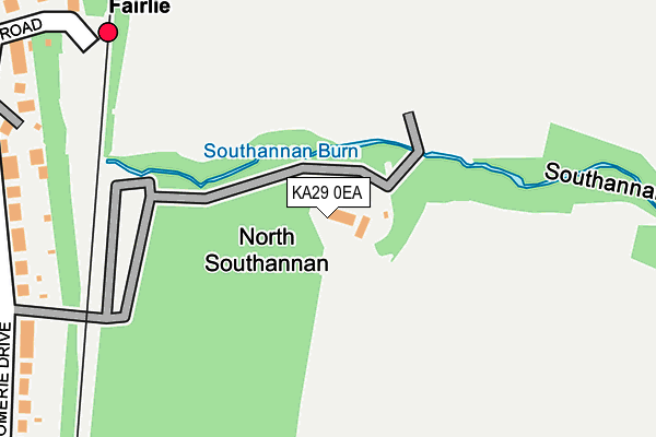 KA29 0EA map - OS OpenMap – Local (Ordnance Survey) KA29 0EA map - OS OpenMap – Local (Ordnance Survey)