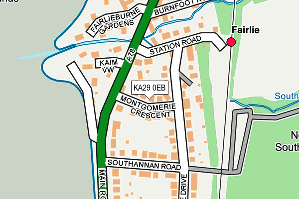 KA29 0EB map - OS OpenMap – Local (Ordnance Survey) KA29 0EB map - OS OpenMap – Local (Ordnance Survey)