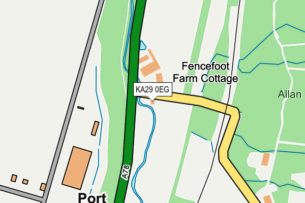 KA29 0EG map - OS OpenMap – Local (Ordnance Survey) KA29 0EG map - OS OpenMap – Local (Ordnance Survey)
