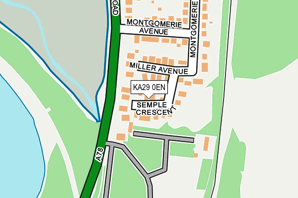 KA29 0EN map - OS OpenMap – Local (Ordnance Survey) KA29 0EN map - OS OpenMap – Local (Ordnance Survey)