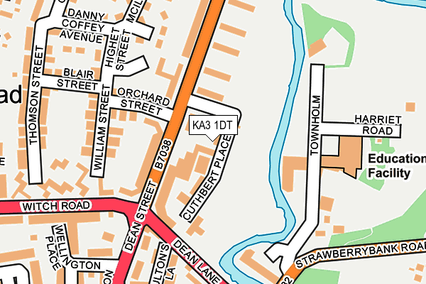 KA3 1DT map - OS OpenMap – Local (Ordnance Survey) KA3 1DT map - OS OpenMap – Local (Ordnance Survey)