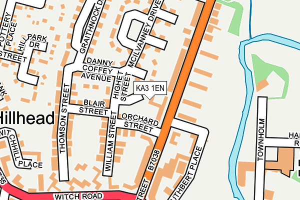 KA3 1EN map - OS OpenMap – Local (Ordnance Survey)