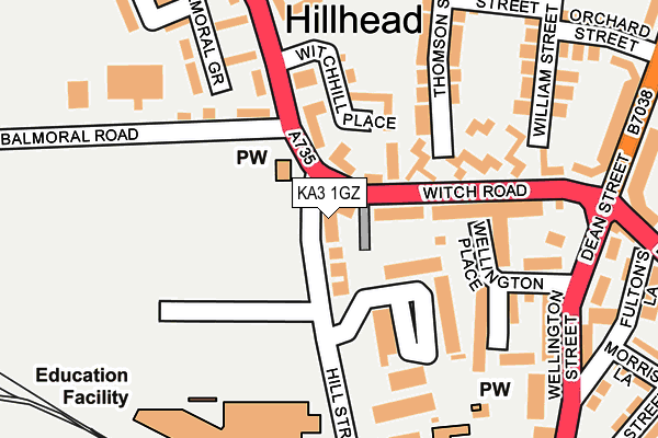 KA3 1GZ map - OS OpenMap – Local (Ordnance Survey) KA3 1GZ map - OS OpenMap – Local (Ordnance Survey)