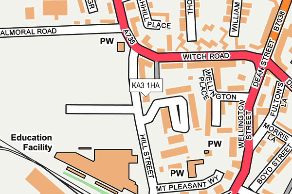 KA3 1HA map - OS OpenMap – Local (Ordnance Survey) KA3 1HA map - OS OpenMap – Local (Ordnance Survey)