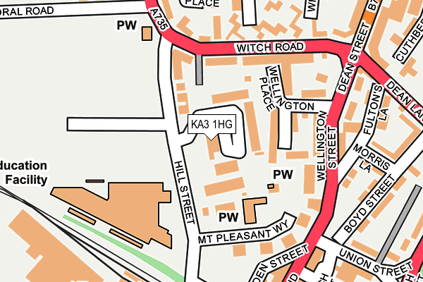KA3 1HG map - OS OpenMap – Local (Ordnance Survey) KA3 1HG map - OS OpenMap – Local (Ordnance Survey)