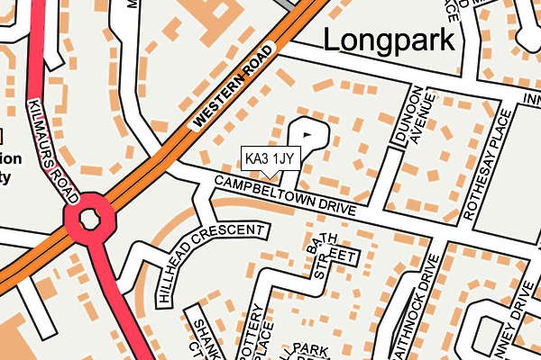 KA3 1JY map - OS OpenMap – Local (Ordnance Survey) KA3 1JY map - OS OpenMap – Local (Ordnance Survey)