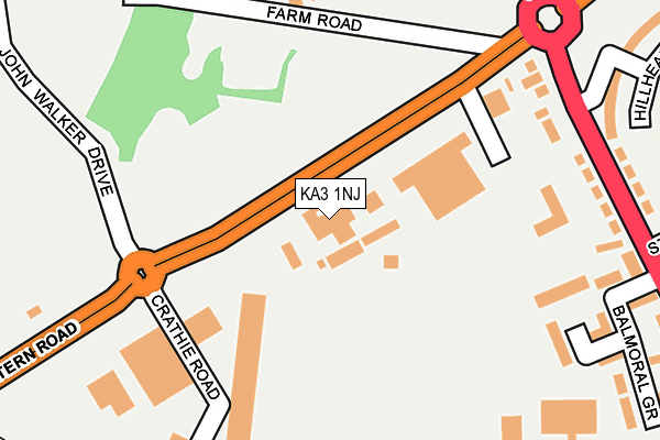 KA3 1NJ map - OS OpenMap – Local (Ordnance Survey) KA3 1NJ map - OS OpenMap – Local (Ordnance Survey)