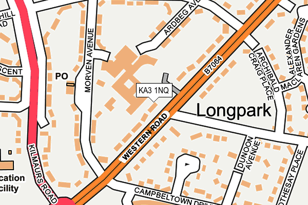 KA3 1NQ map - OS OpenMap – Local (Ordnance Survey) KA3 1NQ map - OS OpenMap – Local (Ordnance Survey)