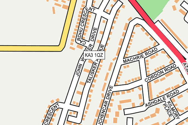 KA3 1QZ map - OS OpenMap – Local (Ordnance Survey) KA3 1QZ map - OS OpenMap – Local (Ordnance Survey)