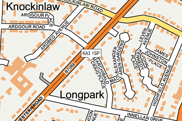 KA3 1SP map - OS OpenMap – Local (Ordnance Survey) KA3 1SP map - OS OpenMap – Local (Ordnance Survey)
