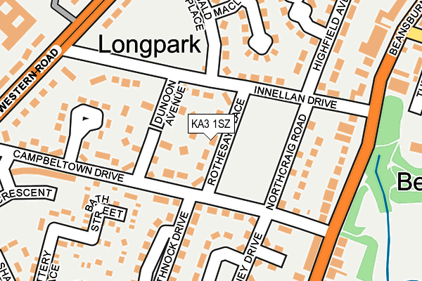 KA3 1SZ map - OS OpenMap – Local (Ordnance Survey) KA3 1SZ map - OS OpenMap – Local (Ordnance Survey)