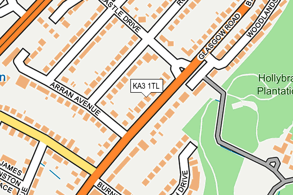 KA3 1TL map - OS OpenMap – Local (Ordnance Survey) KA3 1TL map - OS OpenMap – Local (Ordnance Survey)