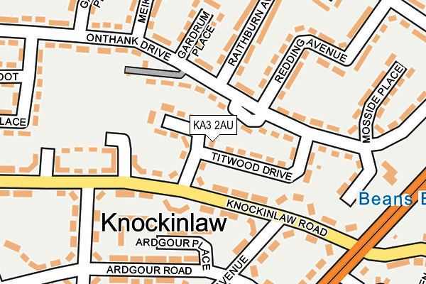 KA3 2AU map - OS OpenMap – Local (Ordnance Survey) KA3 2AU map - OS OpenMap – Local (Ordnance Survey)