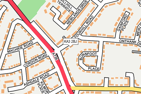 KA3 2BJ map - OS OpenMap – Local (Ordnance Survey) KA3 2BJ map - OS OpenMap – Local (Ordnance Survey)