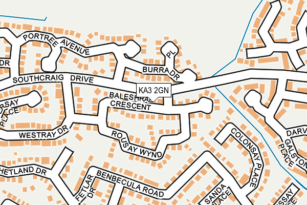 KA3 2GN map - OS OpenMap – Local (Ordnance Survey) KA3 2GN map - OS OpenMap – Local (Ordnance Survey)