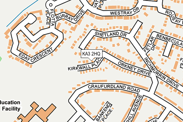 KA3 2HQ map - OS OpenMap – Local (Ordnance Survey) KA3 2HQ map - OS OpenMap – Local (Ordnance Survey)