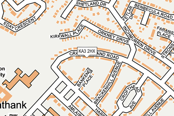KA3 2HX map - OS OpenMap – Local (Ordnance Survey) KA3 2HX map - OS OpenMap – Local (Ordnance Survey)