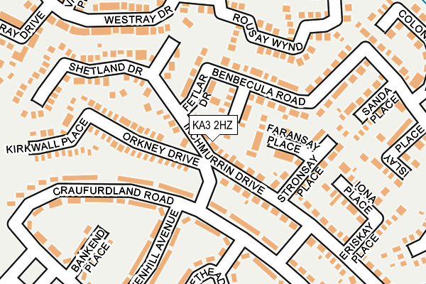 KA3 2HZ map - OS OpenMap – Local (Ordnance Survey) KA3 2HZ map - OS OpenMap – Local (Ordnance Survey)