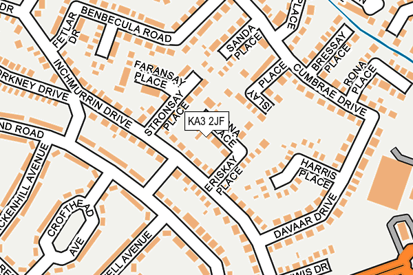 KA3 2JF map - OS OpenMap – Local (Ordnance Survey) KA3 2JF map - OS OpenMap – Local (Ordnance Survey)