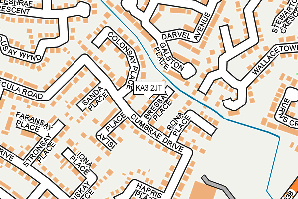 KA3 2JT map - OS OpenMap – Local (Ordnance Survey) KA3 2JT map - OS OpenMap – Local (Ordnance Survey)