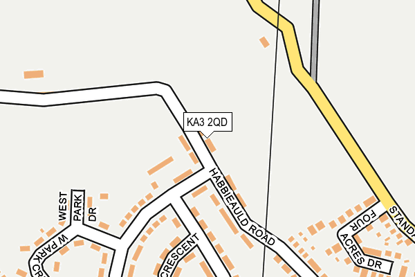 KA3 2QD map - OS OpenMap – Local (Ordnance Survey) KA3 2QD map - OS OpenMap – Local (Ordnance Survey)