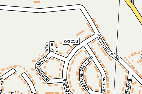 KA3 2QG map - OS OpenMap – Local (Ordnance Survey) KA3 2QG map - OS OpenMap – Local (Ordnance Survey)
