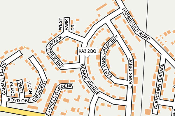 KA3 2QQ map - OS OpenMap – Local (Ordnance Survey) KA3 2QQ map - OS OpenMap – Local (Ordnance Survey)