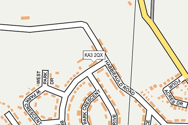 KA3 2QX map - OS OpenMap – Local (Ordnance Survey) KA3 2QX map - OS OpenMap – Local (Ordnance Survey)