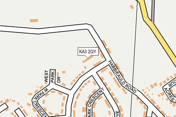 KA3 2QY map - OS OpenMap – Local (Ordnance Survey) KA3 2QY map - OS OpenMap – Local (Ordnance Survey)