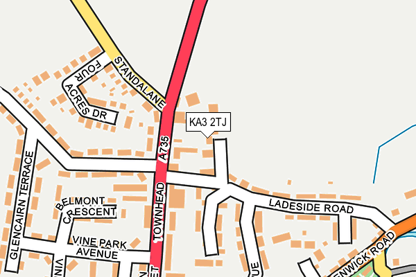 KA3 2TJ map - OS OpenMap – Local (Ordnance Survey) KA3 2TJ map - OS OpenMap – Local (Ordnance Survey)