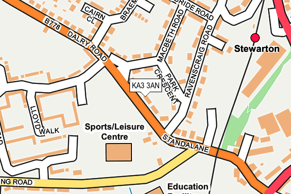 KA3 3AN map - OS OpenMap – Local (Ordnance Survey)